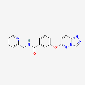 N-(pyridin-2-ylmethyl)-3-([1,2,4]triazolo[4,3-b]pyridazin-6-yloxy)benzamide