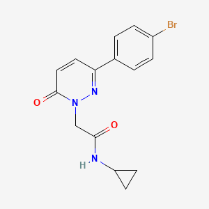 2-(3-(4-bromophenyl)-6-oxopyridazin-1(6H)-yl)-N-cyclopropylacetamide