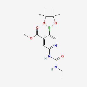 Methyl 2-(3-ethylureido)-5-(4,4,5,5-tetramethyl-1,3,2-dioxaborolan-2-yl)isonicotinate