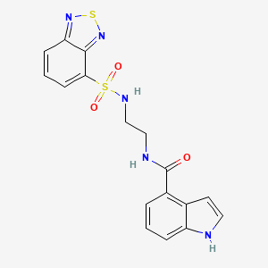 N-{2-[(2,1,3-benzothiadiazol-4-ylsulfonyl)amino]ethyl}-1H-indole-4-carboxamide