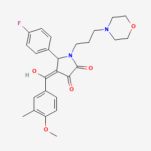 5-(4-fluorophenyl)-3-hydroxy-4-[(4-methoxy-3-methylphenyl)carbonyl]-1-[3-(morpholin-4-yl)propyl]-1,5-dihydro-2H-pyrrol-2-one