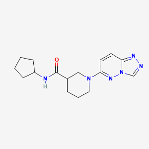 N-cyclopentyl-1-([1,2,4]triazolo[4,3-b]pyridazin-6-yl)piperidine-3-carboxamide