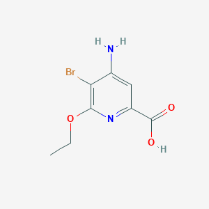 molecular formula C8H9BrN2O3 B1510452 4-Amino-5-bromo-6-ethoxypicolinic acid CAS No. 1057260-48-6