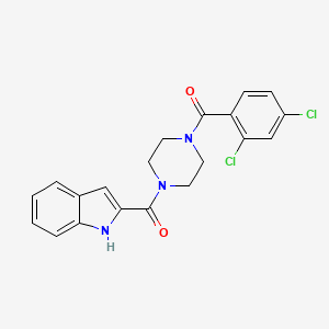 (2,4-dichlorophenyl)[4-(1H-indol-2-ylcarbonyl)piperazin-1-yl]methanone