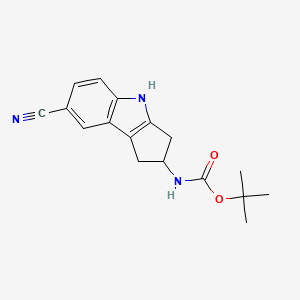 tert-Butyl (7-cyano-1,2,3,4-tetrahydrocyclopenta[b]indol-2-yl)carbamate