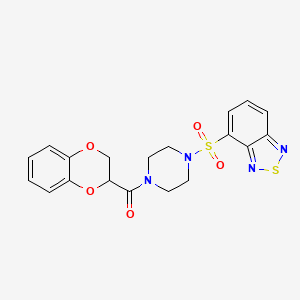 [4-(2,1,3-Benzothiadiazol-4-ylsulfonyl)piperazin-1-yl](2,3-dihydro-1,4-benzodioxin-2-yl)methanone