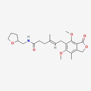 molecular formula C23H31NO6 B15104619 (4E)-6-(4,6-dimethoxy-7-methyl-3-oxo-1,3-dihydro-2-benzofuran-5-yl)-4-methyl-N-(tetrahydrofuran-2-ylmethyl)hex-4-enamide 