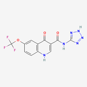 4-hydroxy-N-(1H-tetrazol-5-yl)-6-(trifluoromethoxy)quinoline-3-carboxamide