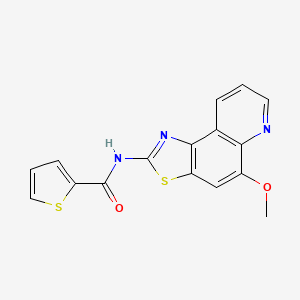 N-[(2Z)-5-methoxy[1,3]thiazolo[4,5-f]quinolin-2(1H)-ylidene]thiophene-2-carboxamide