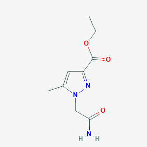 ethyl 1-(2-amino-2-oxoethyl)-5-methylpyrazole-3-carboxylate
