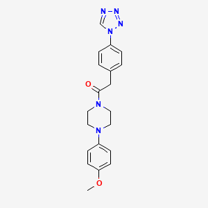 1-[4-(4-methoxyphenyl)piperazin-1-yl]-2-[4-(1H-tetrazol-1-yl)phenyl]ethanone