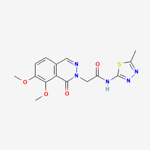 2-(7,8-dimethoxy-1-oxophthalazin-2(1H)-yl)-N-(5-methyl-1,3,4-thiadiazol-2-yl)acetamide