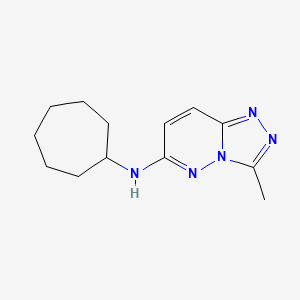 N-cycloheptyl-3-methyl[1,2,4]triazolo[4,3-b]pyridazin-6-amine