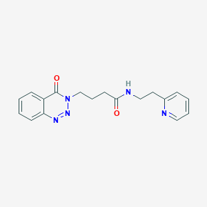 4-(4-oxo-1,2,3-benzotriazin-3(4H)-yl)-N-[2-(pyridin-2-yl)ethyl]butanamide