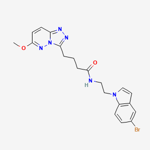 N-(2-(5-bromo-1H-indol-1-yl)ethyl)-4-(6-methoxy-[1,2,4]triazolo[4,3-b]pyridazin-3-yl)butanamide