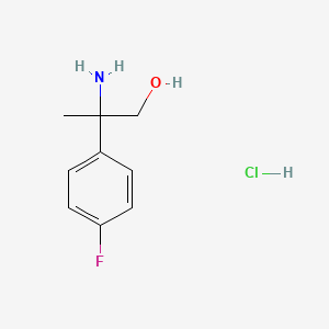 molecular formula C9H13ClFNO B1510492 2-Amino-2-(4-fluorophenyl)propan-1-ol hydrochloride 
