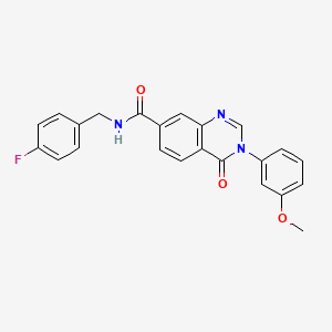 N-(4-fluorobenzyl)-3-(3-methoxyphenyl)-4-oxo-3,4-dihydroquinazoline-7-carboxamide