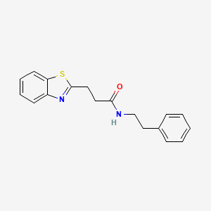 3-(1,3-benzothiazol-2-yl)-N-(2-phenylethyl)propanamide