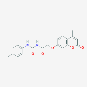 3-(2,4-dimethylphenyl)-1-{2-[(4-methyl-2-oxo-2H-chromen-7-yl)oxy]acetyl}urea