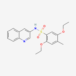 2,5-diethoxy-4-methyl-N-(3-quinolinyl)benzenesulfonamide