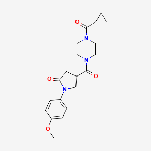 4-{[4-(Cyclopropylcarbonyl)piperazin-1-yl]carbonyl}-1-(4-methoxyphenyl)pyrrolidin-2-one