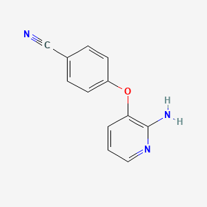 molecular formula C12H9N3O B1510497 4-(2-Aminopyridin-3-yloxy)benzonitrile 