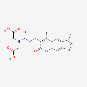 N-(carboxymethyl)-N-[3-(2,3,5-trimethyl-7-oxo-7H-furo[3,2-g]chromen-6-yl)propanoyl]glycine