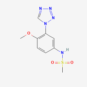 N-[4-methoxy-3-(1H-tetrazol-1-yl)phenyl]methanesulfonamide