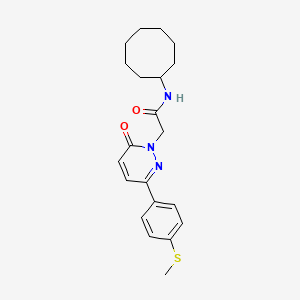 N-cyclooctyl-2-{3-[4-(methylsulfanyl)phenyl]-6-oxopyridazin-1(6H)-yl}acetamide