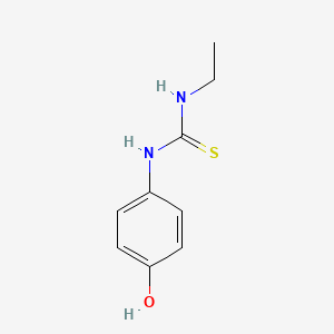 molecular formula C9H12N2OS B15105048 1-Ethyl-3-(4-hydroxyphenyl)thiourea 