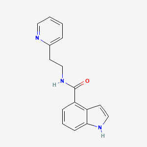 N-[2-(pyridin-2-yl)ethyl]-1H-indole-4-carboxamide