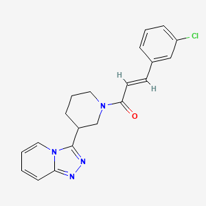 molecular formula C20H19ClN4O B15105126 (2E)-3-(3-chlorophenyl)-1-[3-([1,2,4]triazolo[4,3-a]pyridin-3-yl)piperidin-1-yl]prop-2-en-1-one 