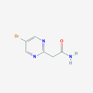 B151052 2-(5-Bromopyrimidin-2-yl)acetamide CAS No. 132288-08-5