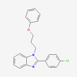 {3-[2-(4-Chlorophenyl)benzimidazolyl]propoxy}benzene