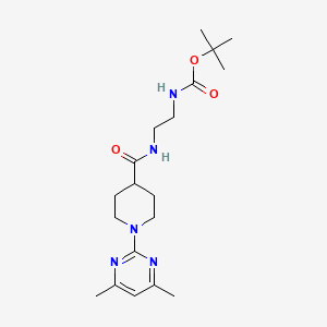 Tert-butyl [2-({[1-(4,6-dimethylpyrimidin-2-yl)piperidin-4-yl]carbonyl}amino)ethyl]carbamate