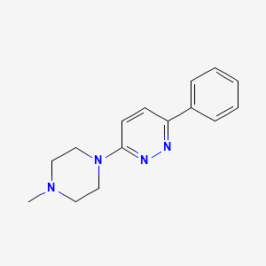 molecular formula C15H18N4 B15105245 3-(4-Methylpiperazin-1-yl)-6-phenylpyridazine 