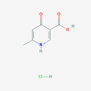 molecular formula C7H8ClNO3 B1510525 6-Methyl-4-oxo-1,4-dihydropyridine-3-carboxylic acid hydrochloride 