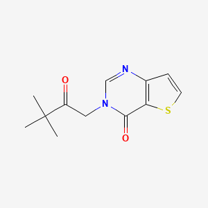 3-(3,3-dimethyl-2-oxobutyl)thieno[3,2-d]pyrimidin-4(3H)-one