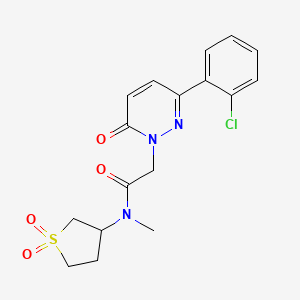 2-[3-(2-chlorophenyl)-6-oxopyridazin-1(6H)-yl]-N-(1,1-dioxidotetrahydrothiophen-3-yl)-N-methylacetamide