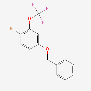 molecular formula C14H10BrF3O2 B1510529 4-(Benzyloxy)-1-bromo-2-(trifluoromethoxy)benzene CAS No. 647856-28-8
