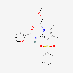 N-[1-(2-methoxyethyl)-4,5-dimethyl-3-(phenylsulfonyl)-1H-pyrrol-2-yl]furan-2-carboxamide