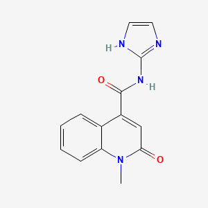 N-(1H-imidazol-2-yl)-1-methyl-2-oxo-1,2-dihydroquinoline-4-carboxamide