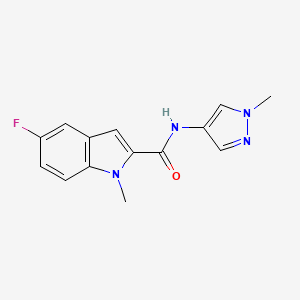 5-fluoro-1-methyl-N-(1-methyl-1H-pyrazol-4-yl)-1H-indole-2-carboxamide