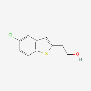 molecular formula C10H9ClOS B1510534 2-(5-Chlorobenzo[b]thiophen-2-yl)ethanol 