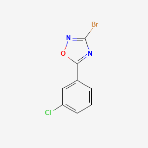 molecular formula C8H4BrClN2O B1510536 3-Bromo-5-(3-chlorophenyl)-1,2,4-oxadiazole 