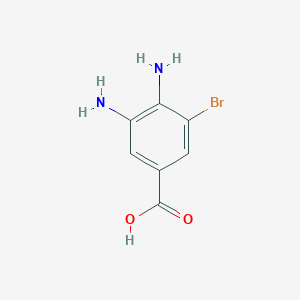 molecular formula C7H7BrN2O2 B1510539 3,4-Diamino-5-bromobenzoic acid 