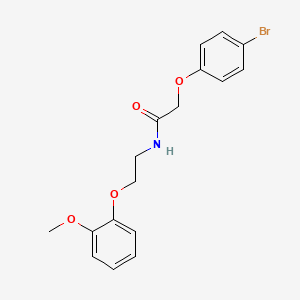 molecular formula C17H18BrNO4 B15105402 2-(4-bromophenoxy)-N-[2-(2-methoxyphenoxy)ethyl]acetamide 