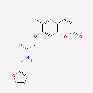 2-[(6-ethyl-4-methyl-2-oxo-2H-chromen-7-yl)oxy]-N~1~-(2-furylmethyl)acetamide