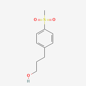 molecular formula C10H14O3S B1510543 Benzenepropanol, 4-(methylsulfonyl)- CAS No. 651310-29-1