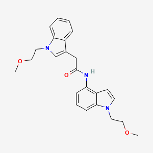 2-[1-(2-methoxyethyl)-1H-indol-3-yl]-N-[1-(2-methoxyethyl)-1H-indol-4-yl]acetamide